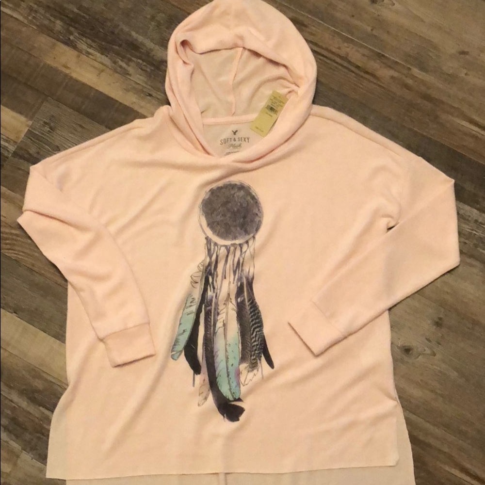 AE plush oversized hoodie Size XS-S, NWT,